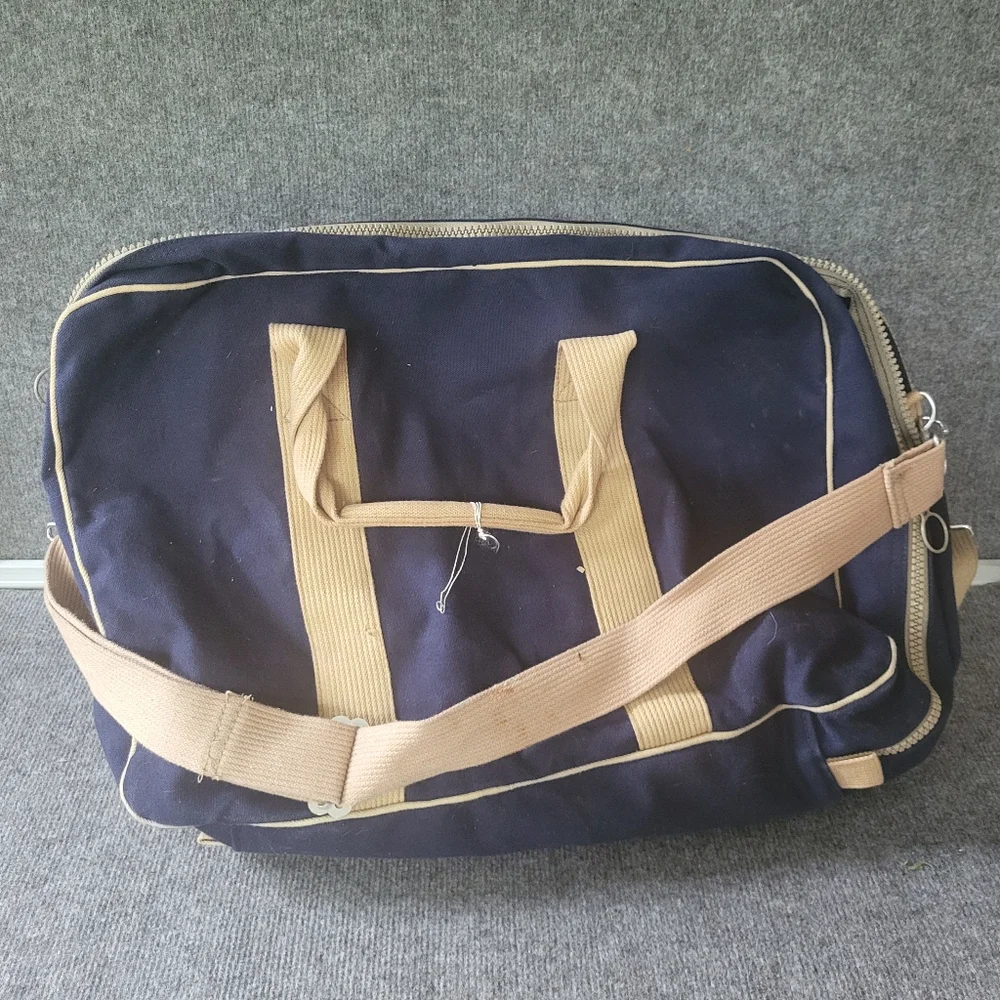High Sierra Navy and Tan Men's Bag Set